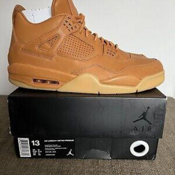 Jordan Other - UK 12 US 13 Nike Air Jordan 4 Retro Premium GingerWheatGum Sneakers Trainers